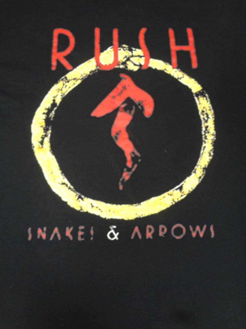 RUSH SNAKES & ARROWS TOUR TEE - BLACK 2XL MENS T-SHIRT L703